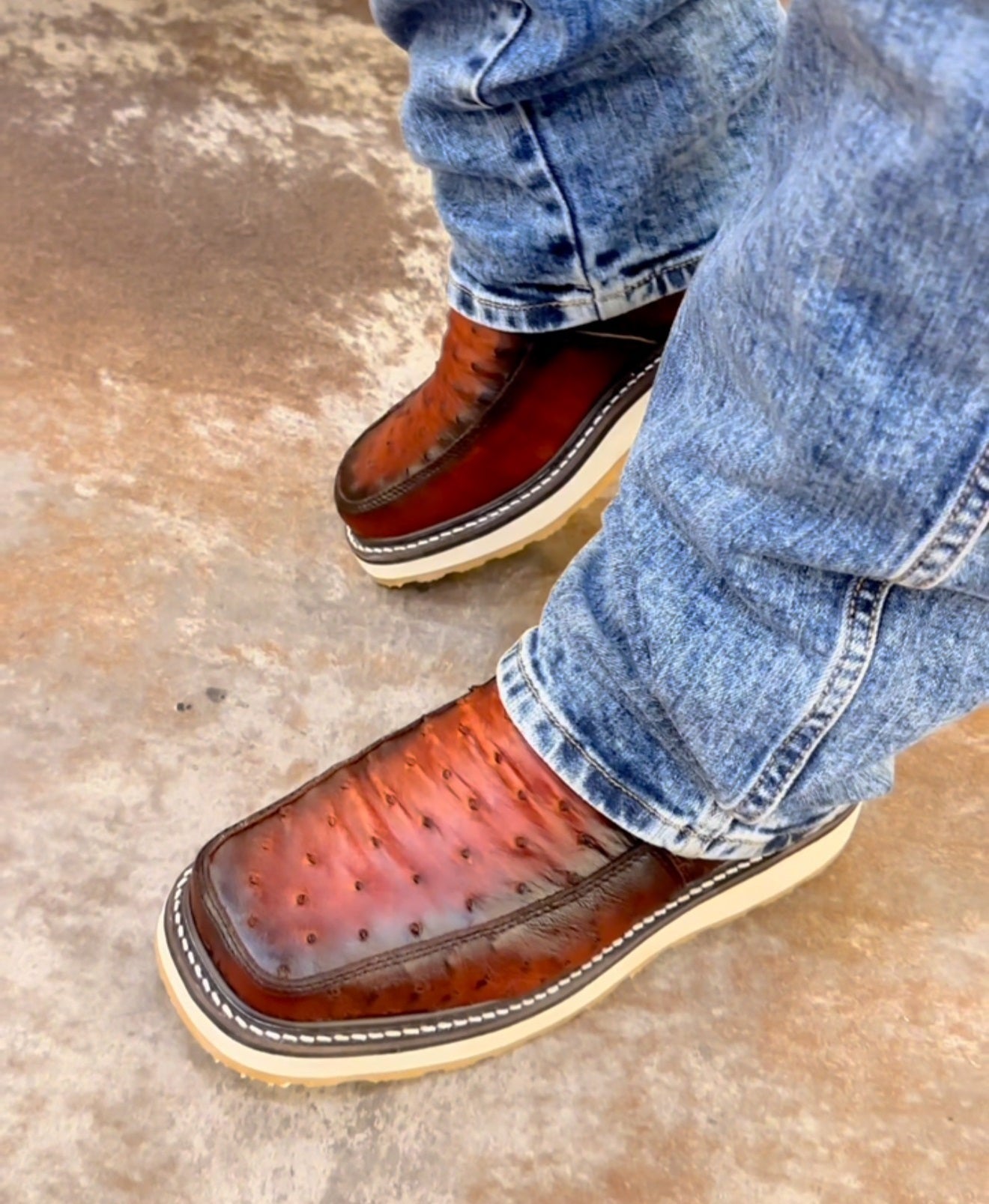 Alaska Ostrich Skin Cowboy Boots(Buy 2 Free Shipping✔️)