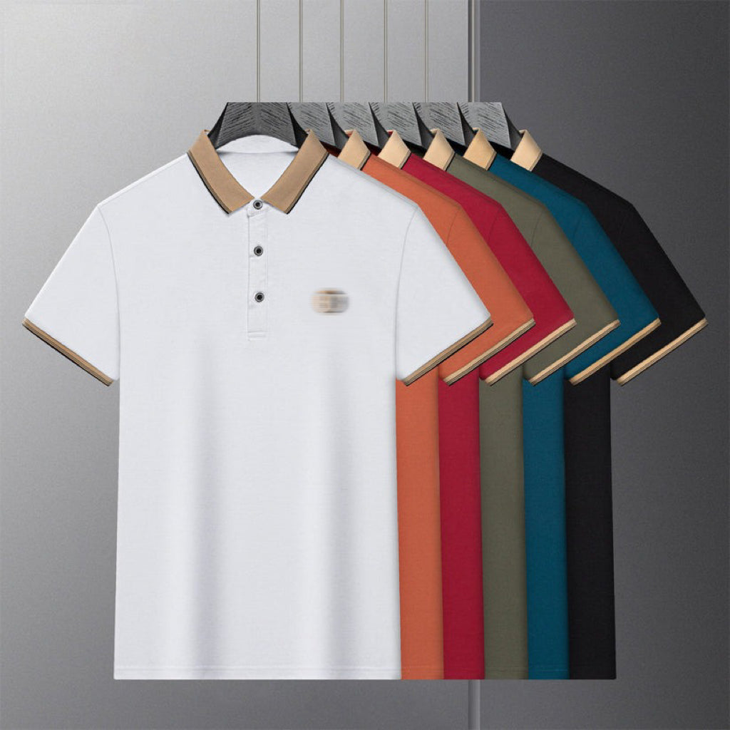 Men's Golf Shirt Waffle Polo Shirt Work Street Polo Collar Classic Short Sleeve Shirt(Buy 2 Get Free Shipping✔️)