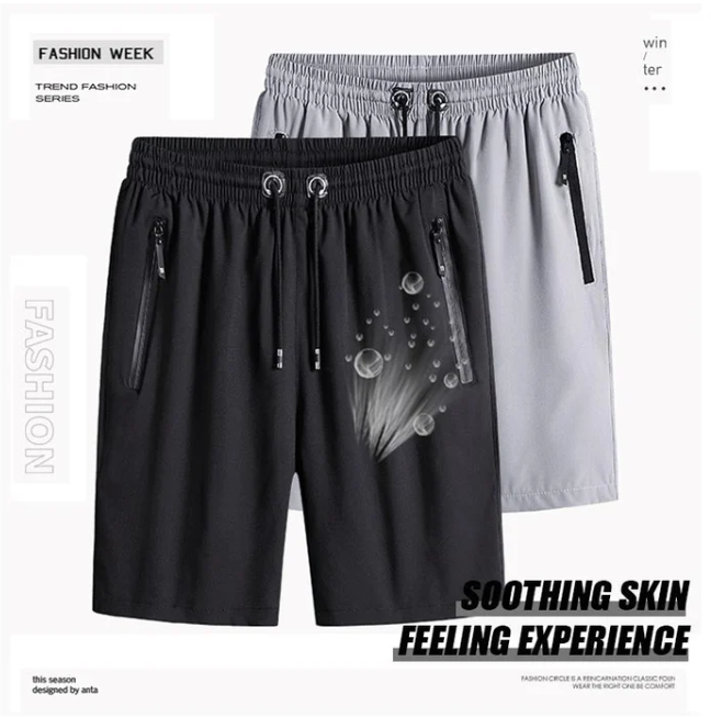 Men's Plus Size Ice Silk Stretch Shorts (Buy 3 Get Free Shipping✔️)