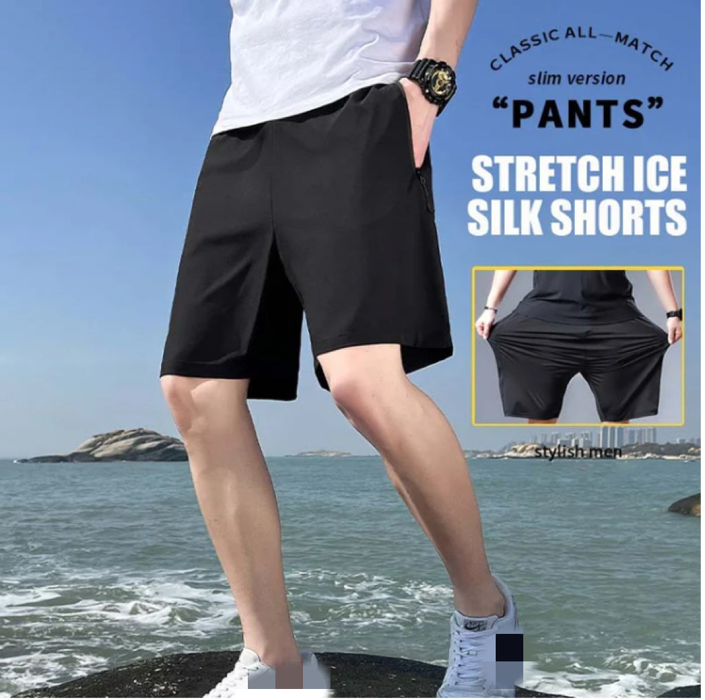 Men's Plus Size Ice Silk Stretch Shorts (Buy 3 Get Free Shipping✔️)
