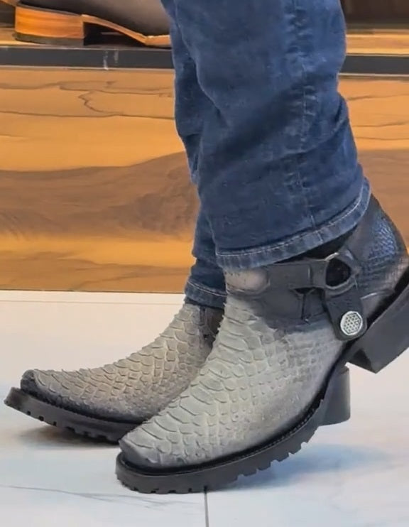 Customized Vintage Python Cowboy Boots