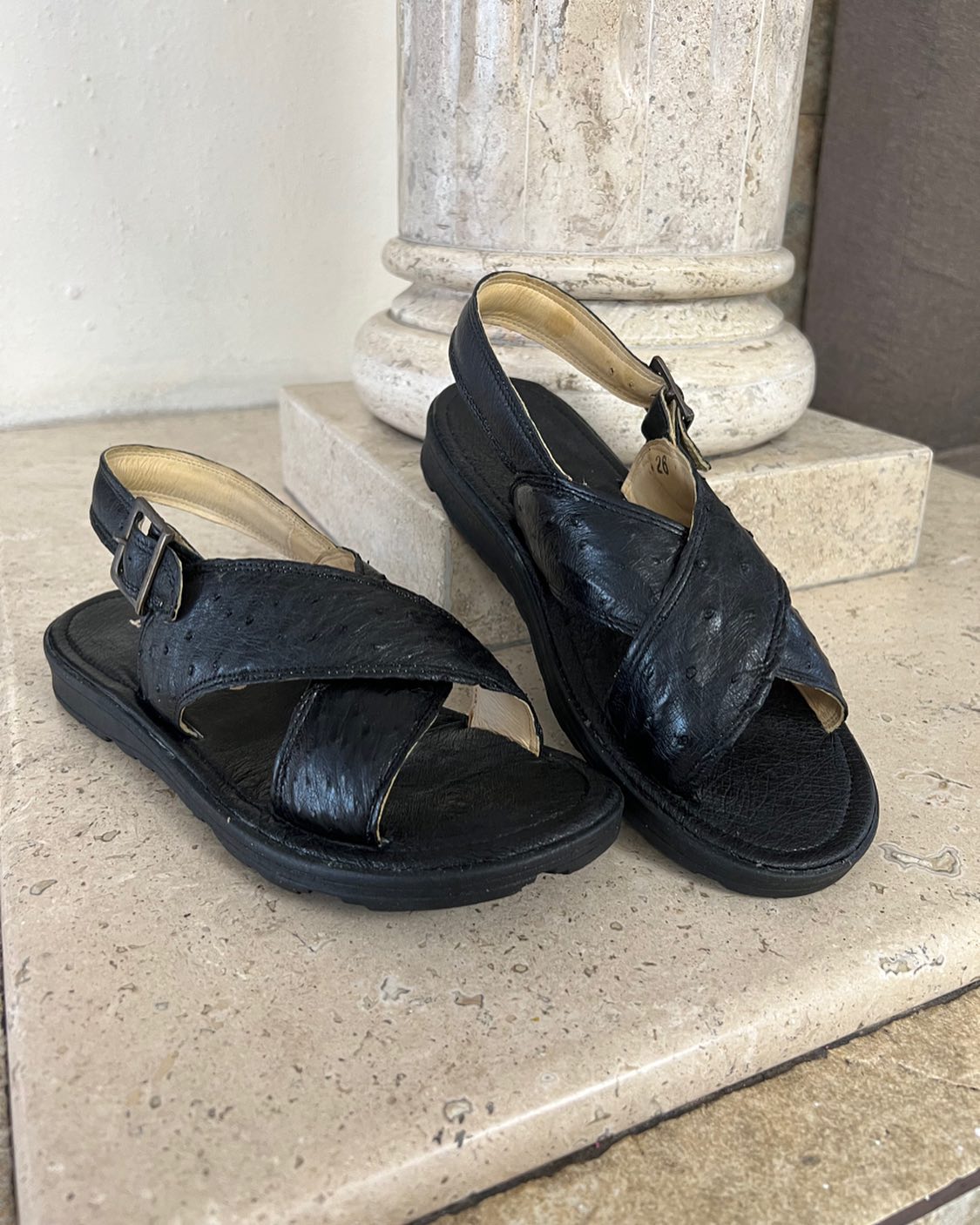 Handmade Ostrich Leather Sandals