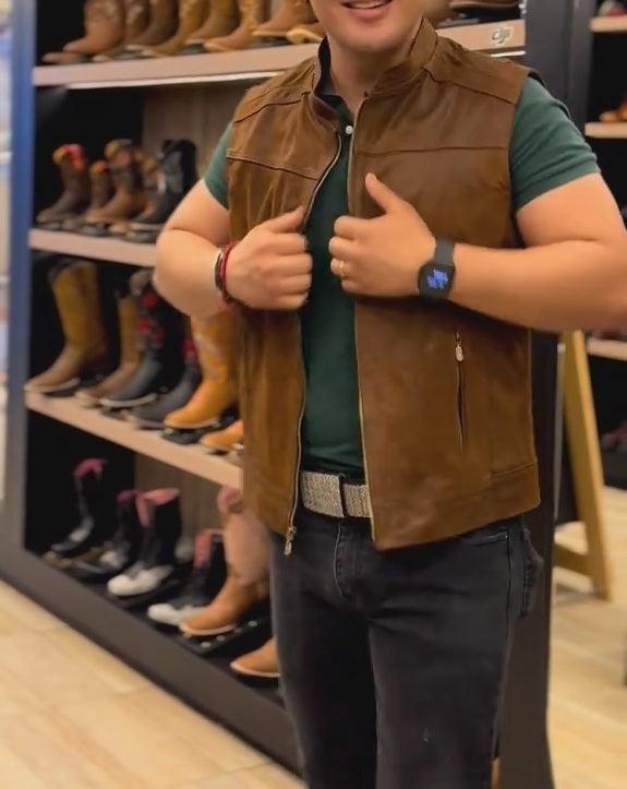 Handmade Western Cowhide Vest