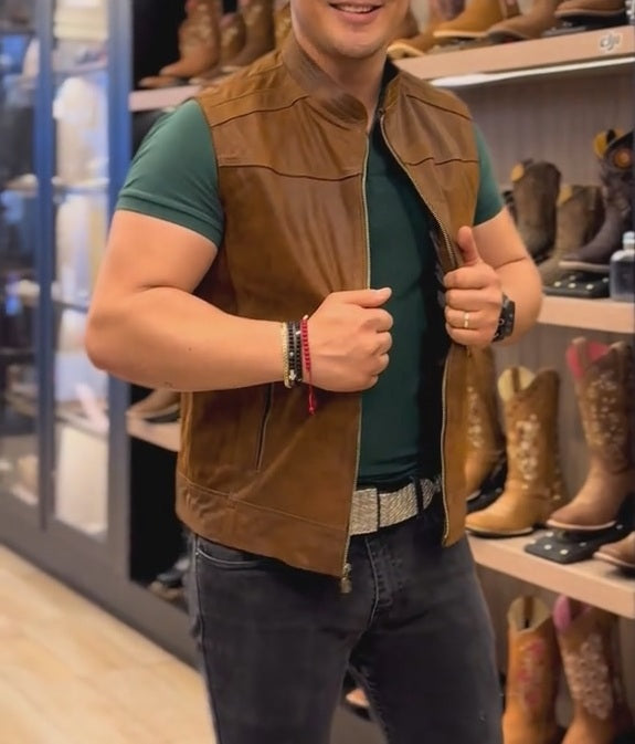 Handmade Western Cowhide Vest