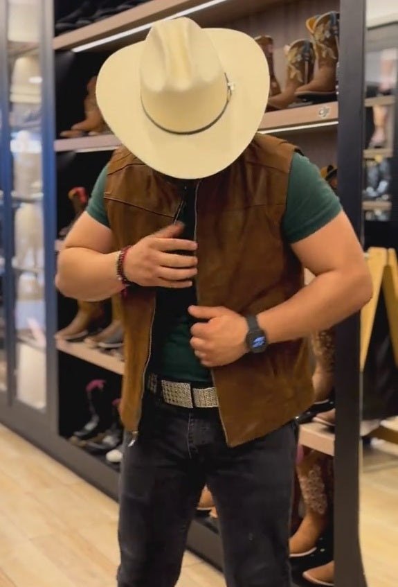 Handmade Western Cowhide Vest