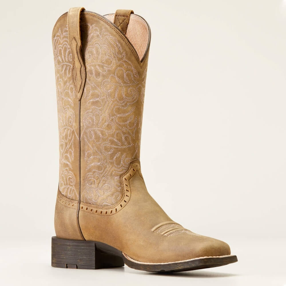 Womens Round Up Remuda Western Boots Brown Bomber