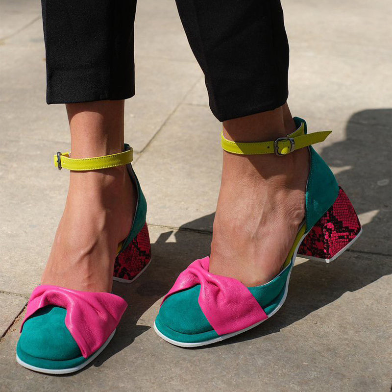 Thick Heeled Round Head Bow Mary Jane