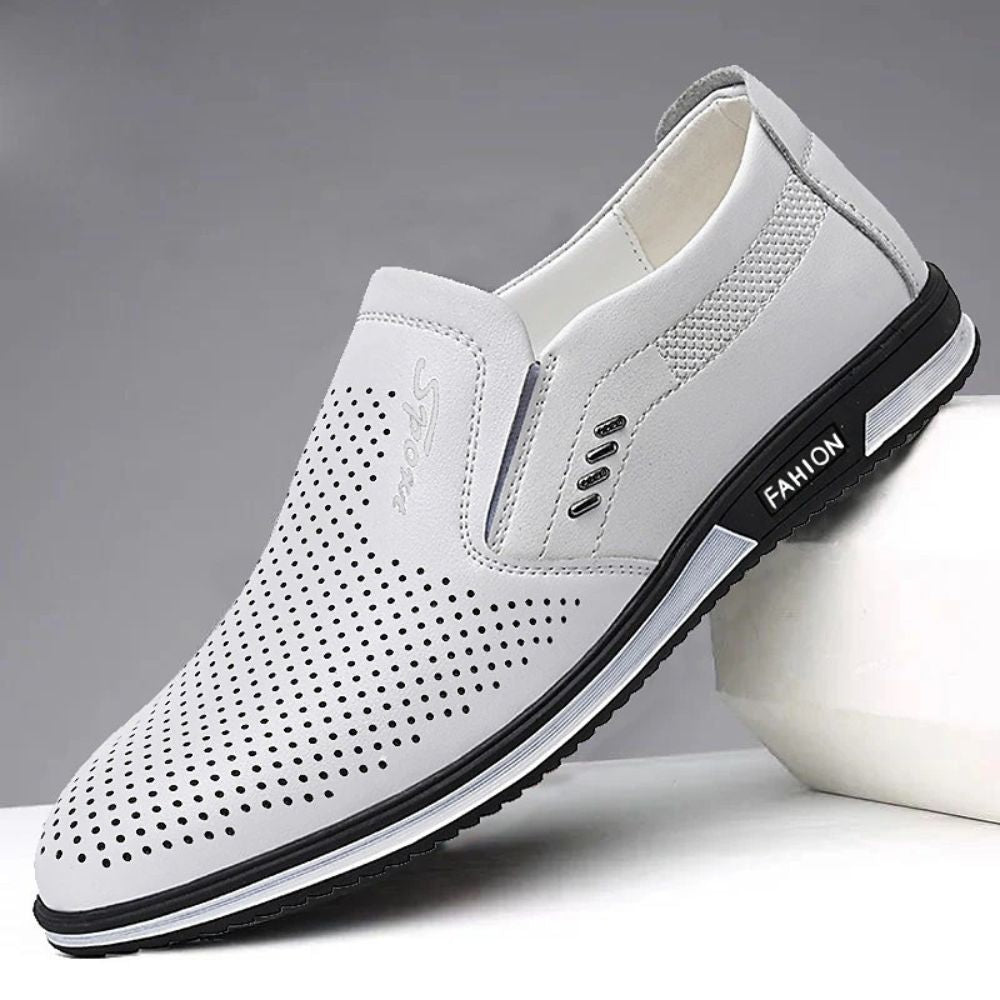 2023 New Fashion Men's Mesh Leather Loafers