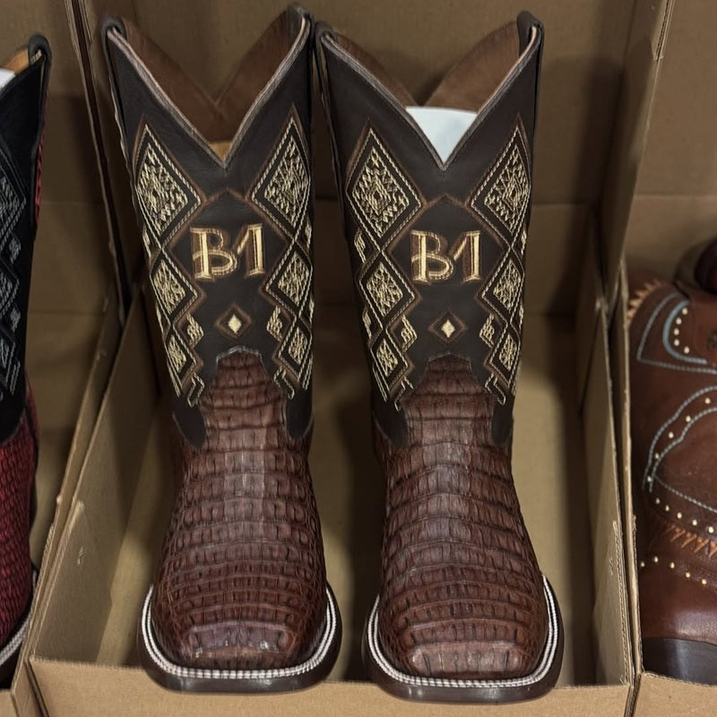 Men's Vintage Embroidered Knight Boots