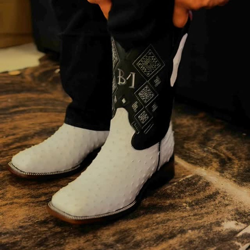 Men's Vintage Embroidered Knight Boots