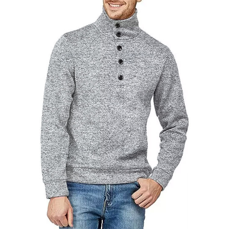 Men's Comfy Turtleneck Pullover Sweatshirt