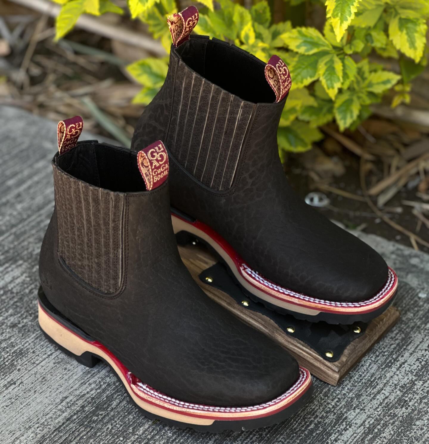 Vintage Textured Handmade Cowboy Boots