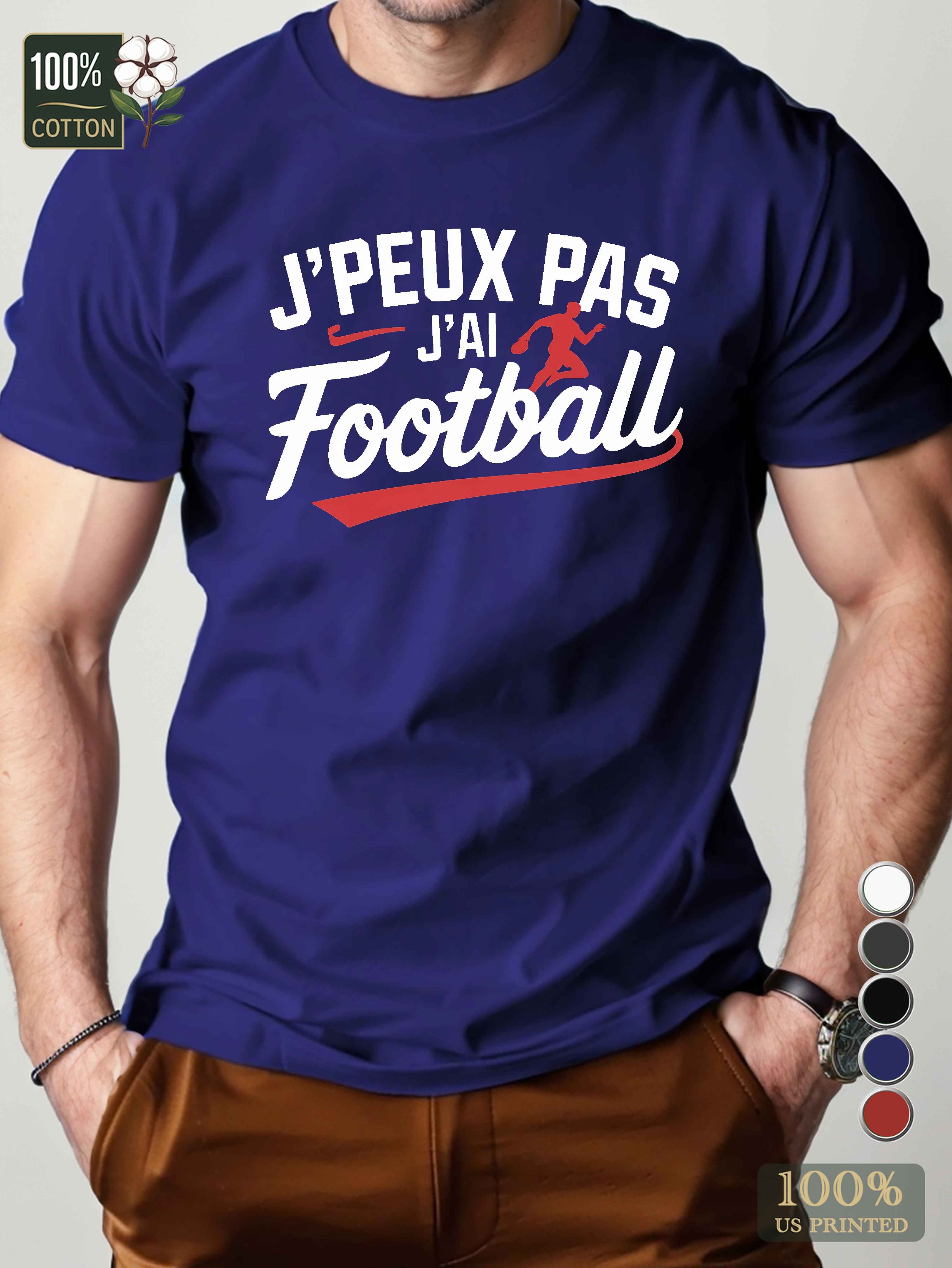 I can t I have football Men's pure cotton Tshirt Comfort Fit