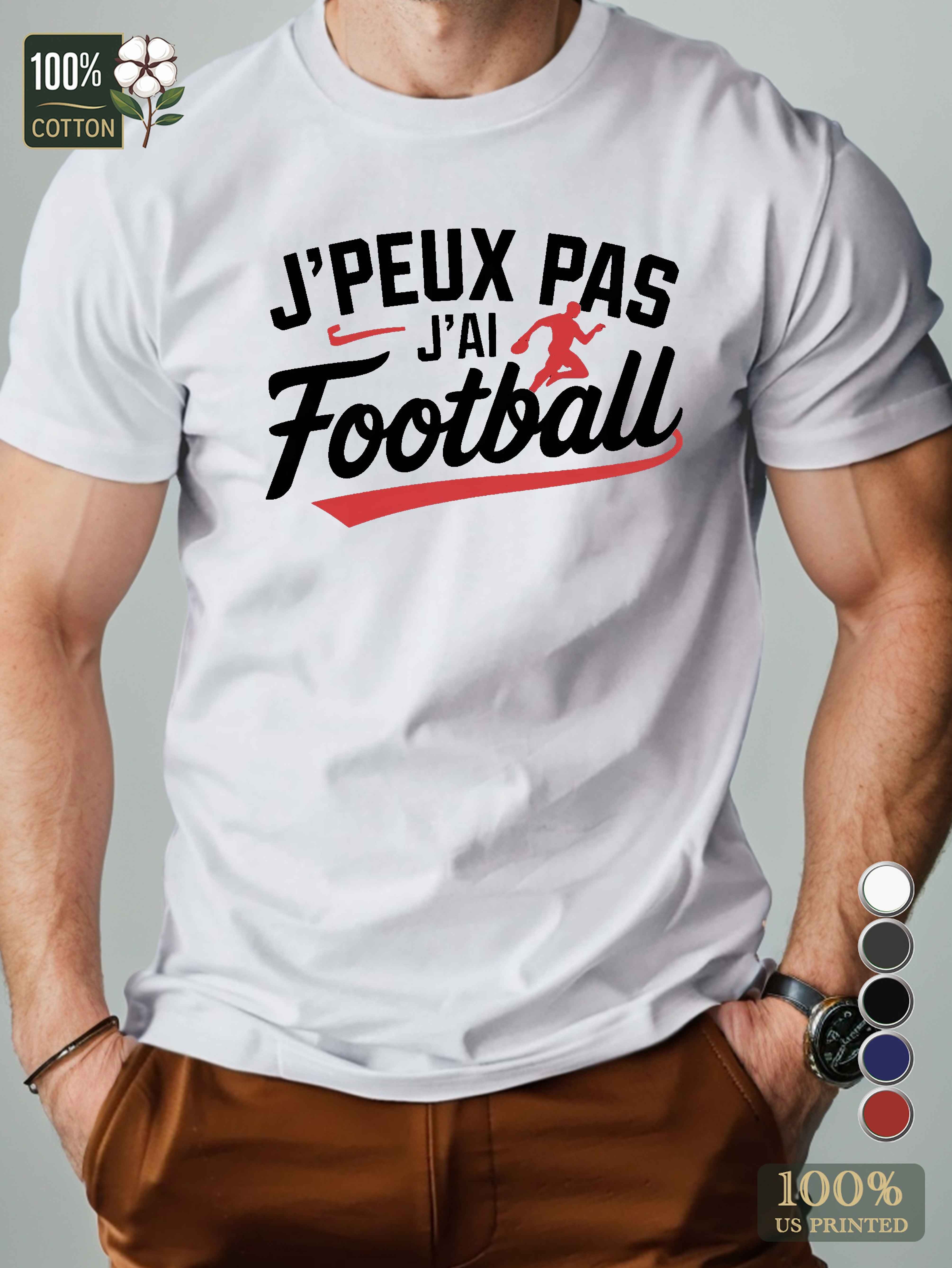 I can t I have football Men's pure cotton Tshirt Comfort Fit