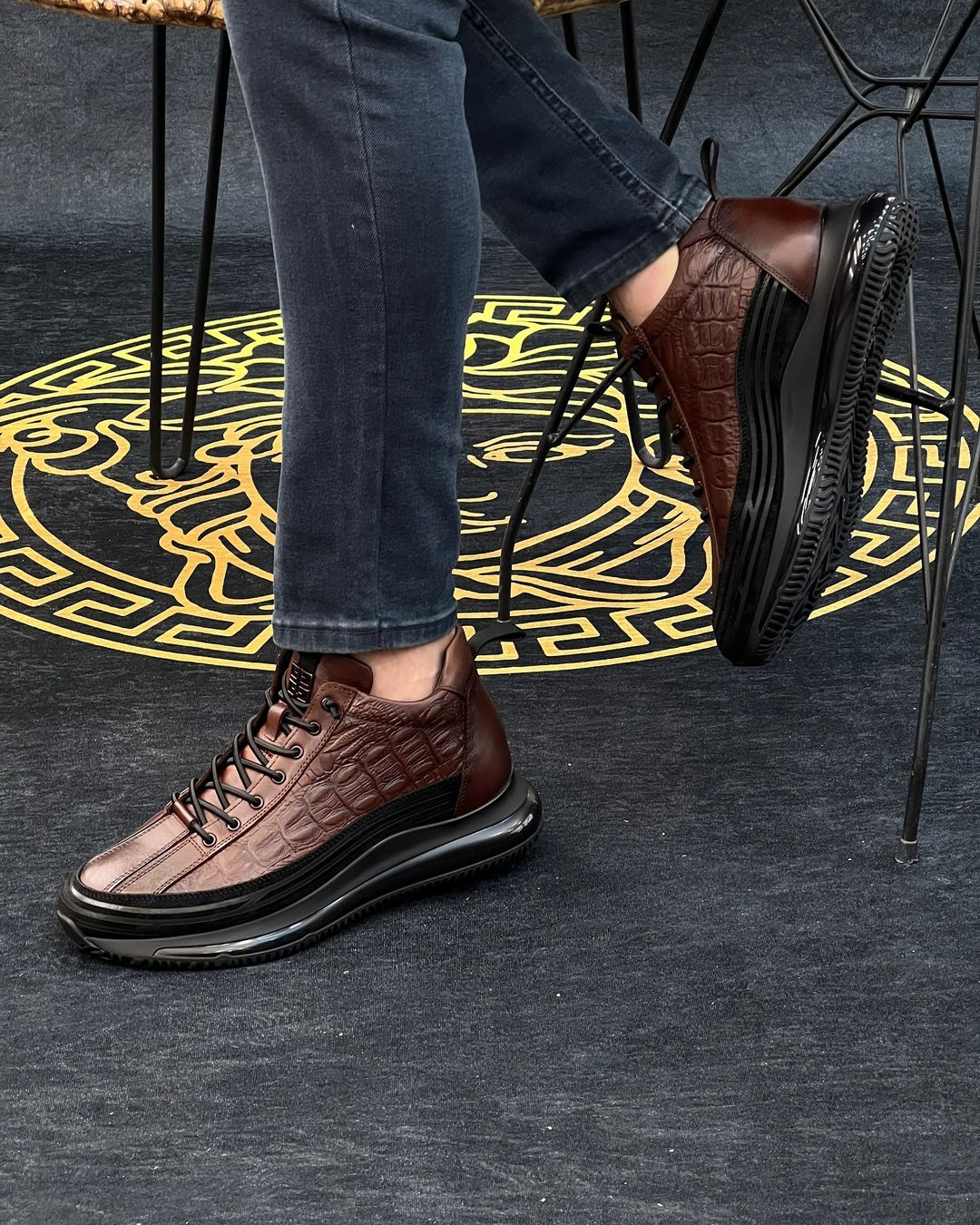 City II Bi-material Leather Sneaker