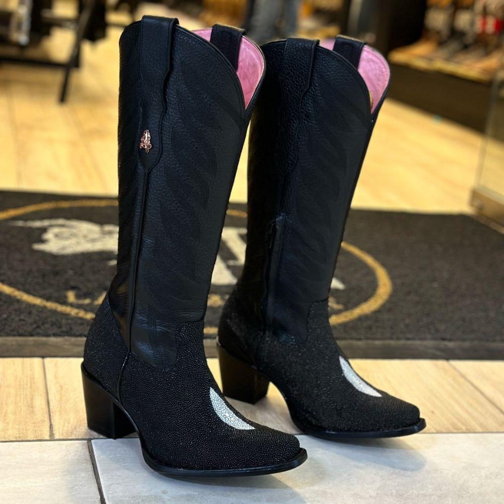 Women's Retro Chunky Heel Knight Boots