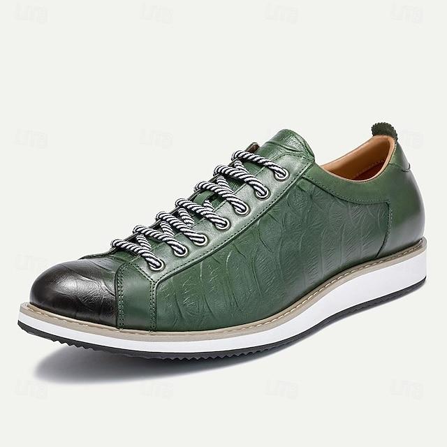 Men's Italian Full-Grain Cowhide Comfortable Oxfords
