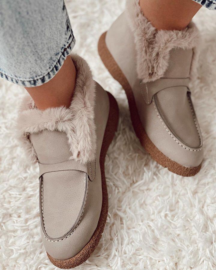 Women's Winter Fleece-lined Thick Snow Boots