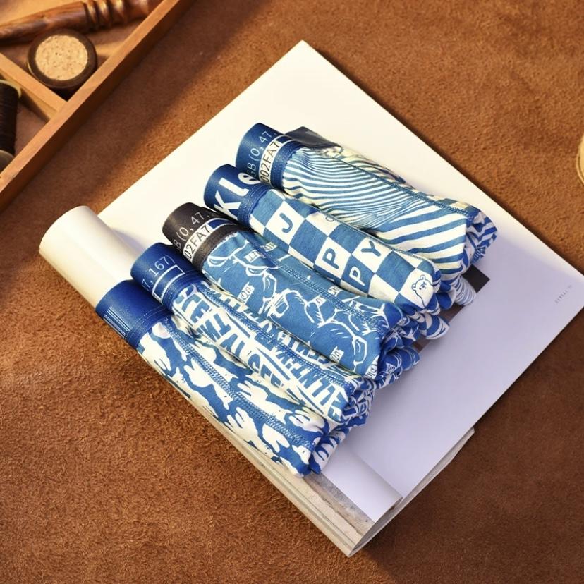 Men's Comfortable Letter Boxers Underwear