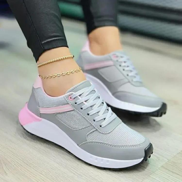 Women's Fashion Mixed Colors Lace-Up Casual Vulcanized Shoes(Buy 2 Free Shipping✔️)