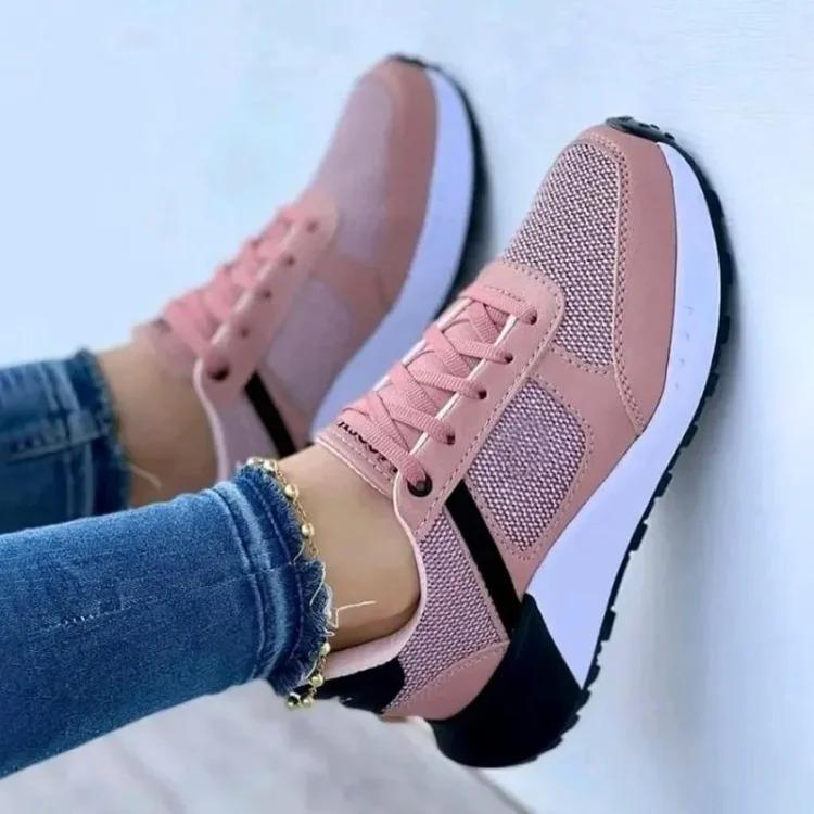 Women's Fashion Mixed Colors Lace-Up Casual Vulcanized Shoes(Buy 2 Free Shipping✔️)