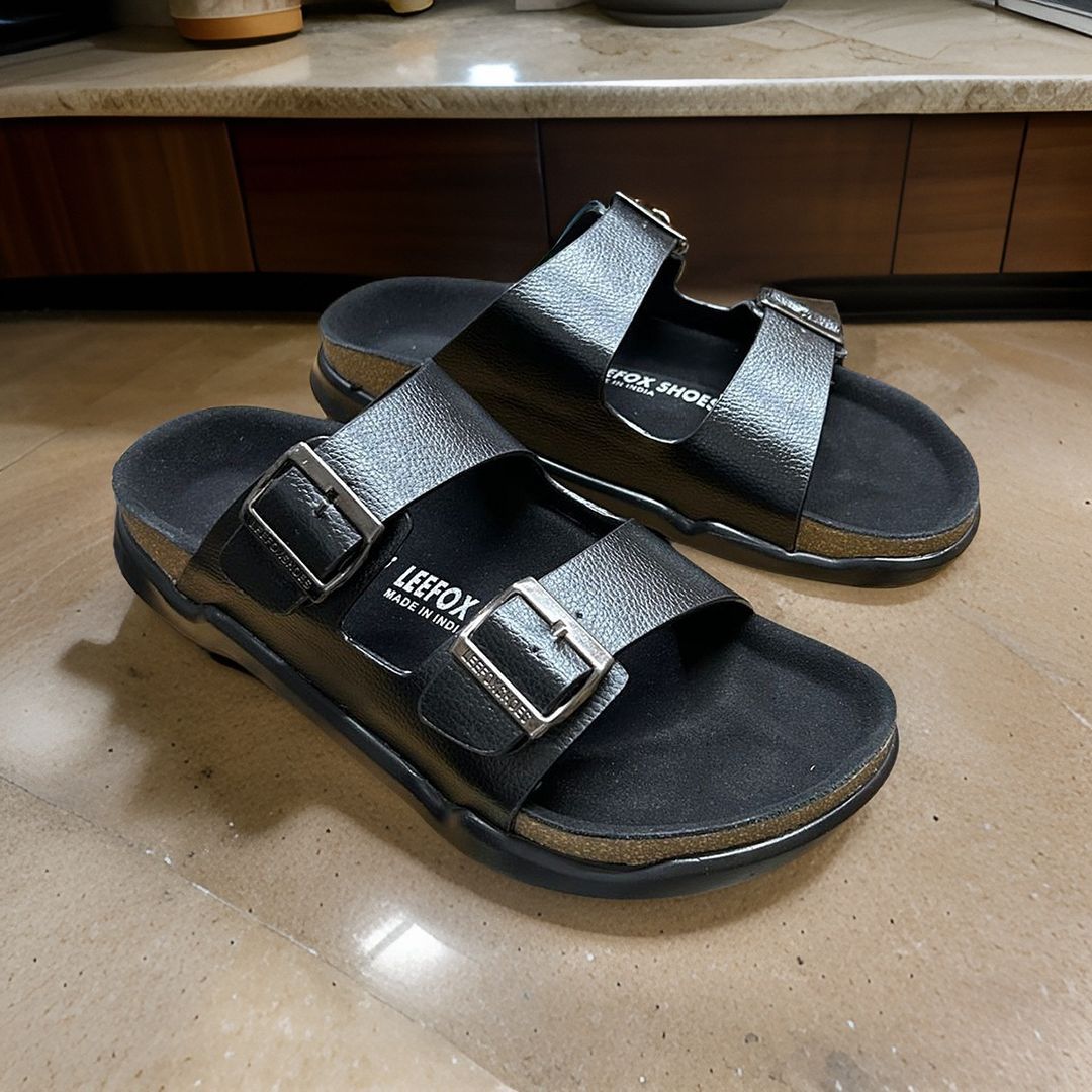 Men's Retro Walking Leather Slippers