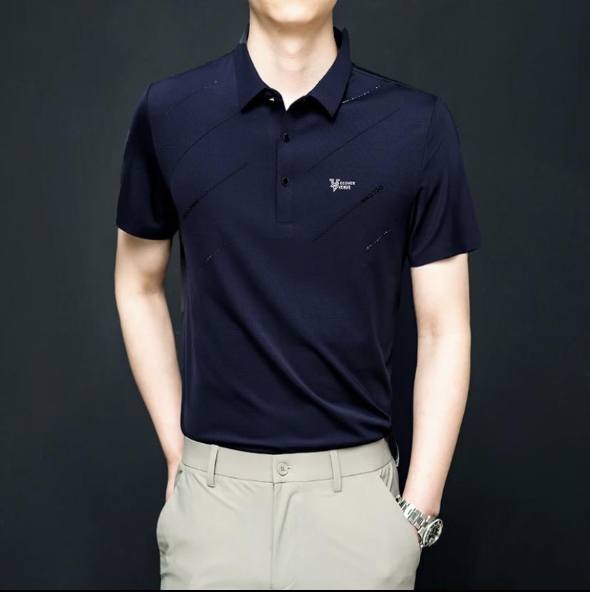 Men's Casual Sports Classic Short Sleeve Basic Polo