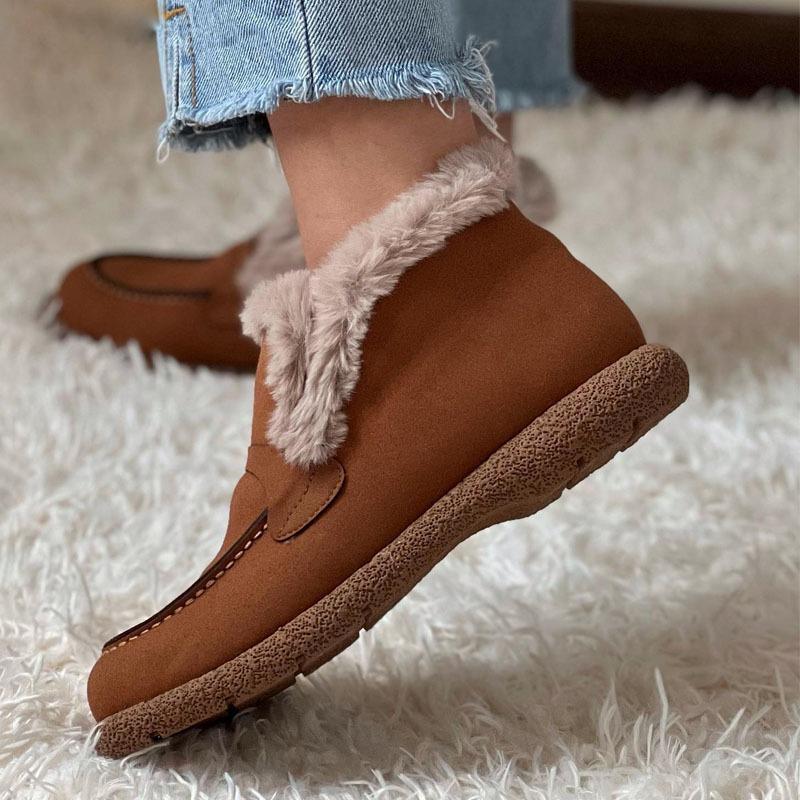 Women's Winter Fleece-lined Thick Snow Boots