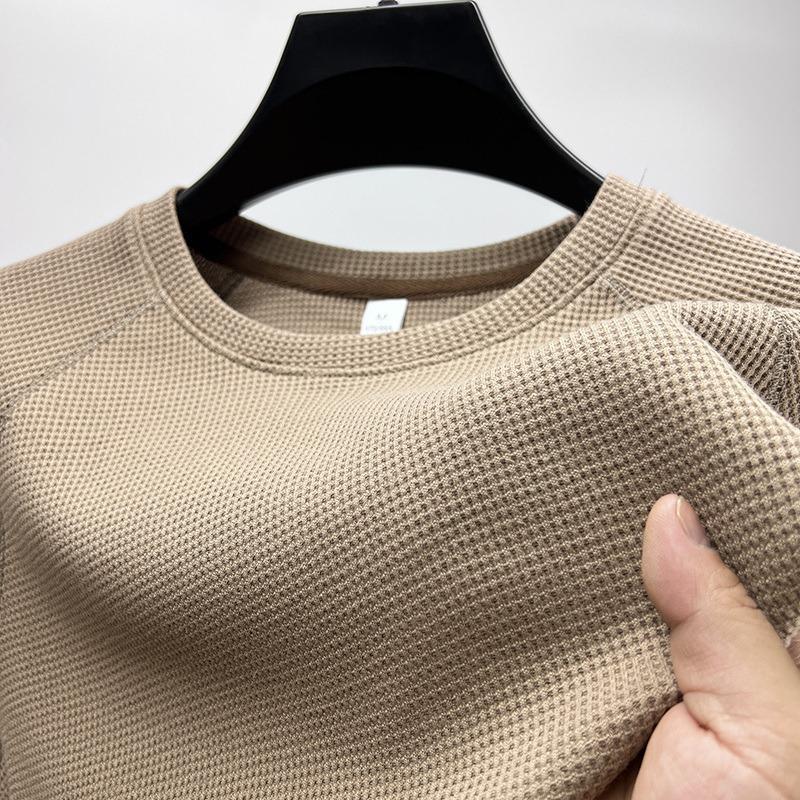 Men's Ice Silk Mesh Round Neck T-Shirt