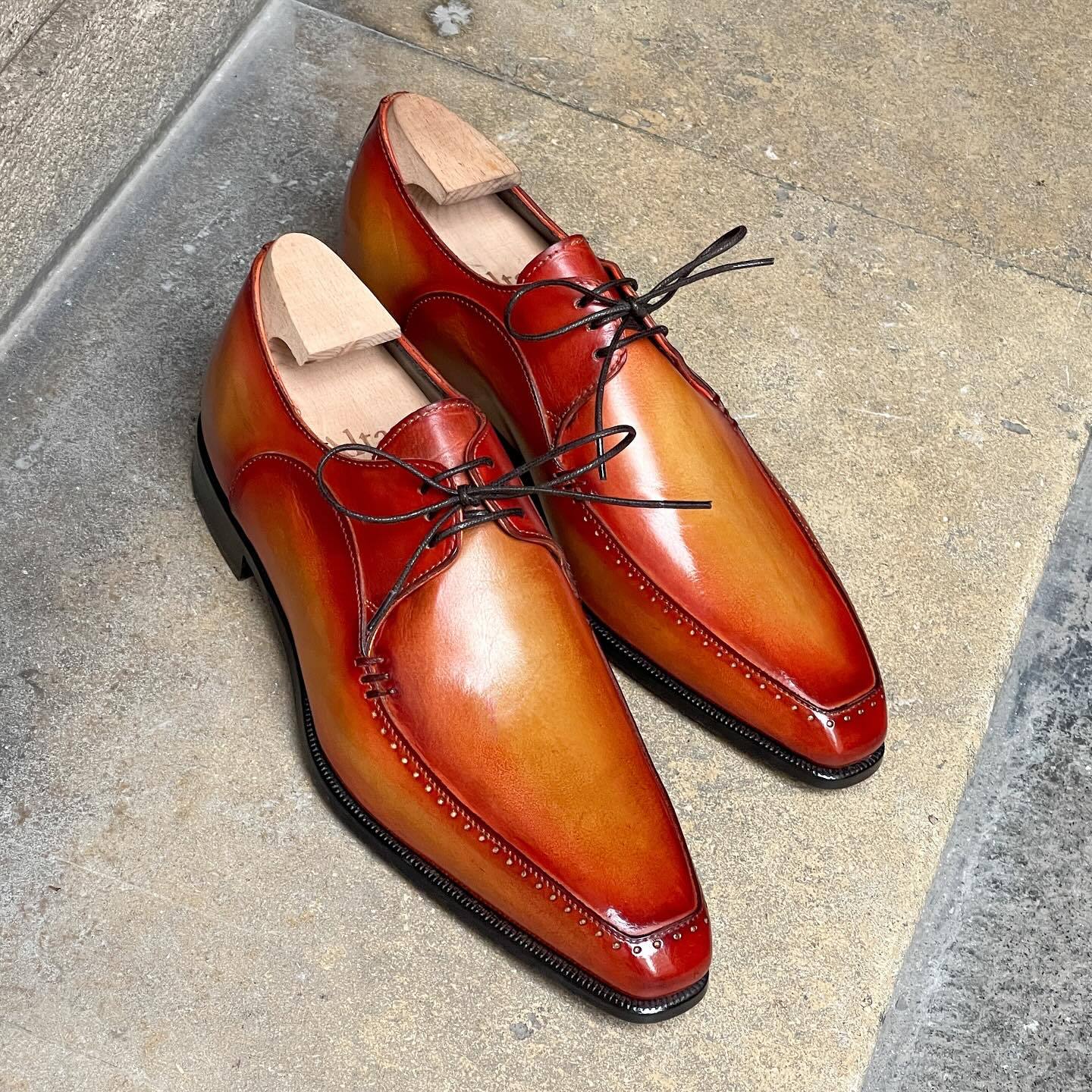 Derby 3 eyelets - Light Tan