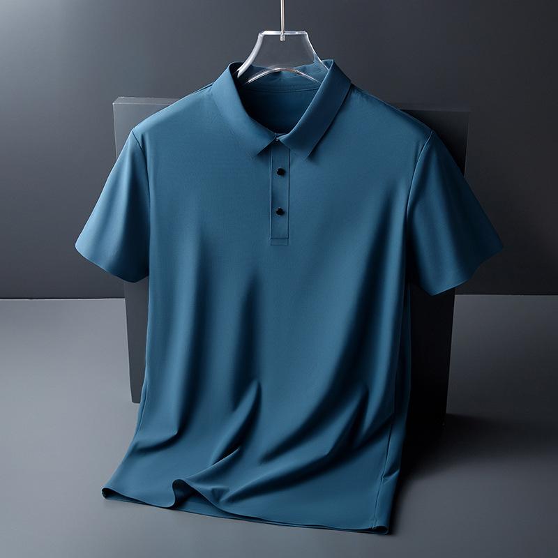 Men's Ice Silk Short Sleeve Polo Shirt