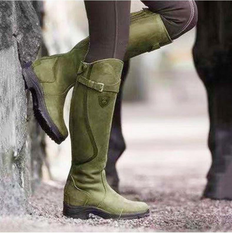 ⏰Last Day Promotion $4 OFF-Women's Waterproof High Riding Leather Boots-(Buy 2 Free Shipping✔️)
