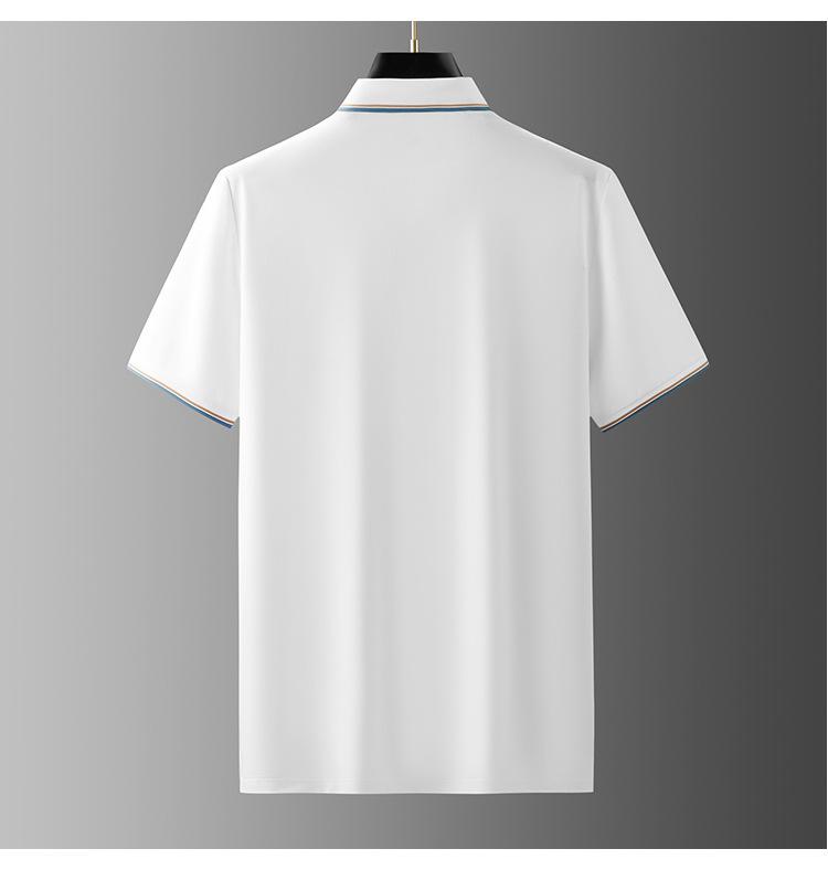 Men's Classic Fit Short Sleeve Dual Tipped Collar Polo Shirt