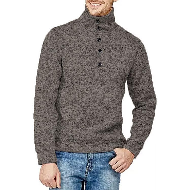 Men's Comfy Turtleneck Pullover Sweatshirt