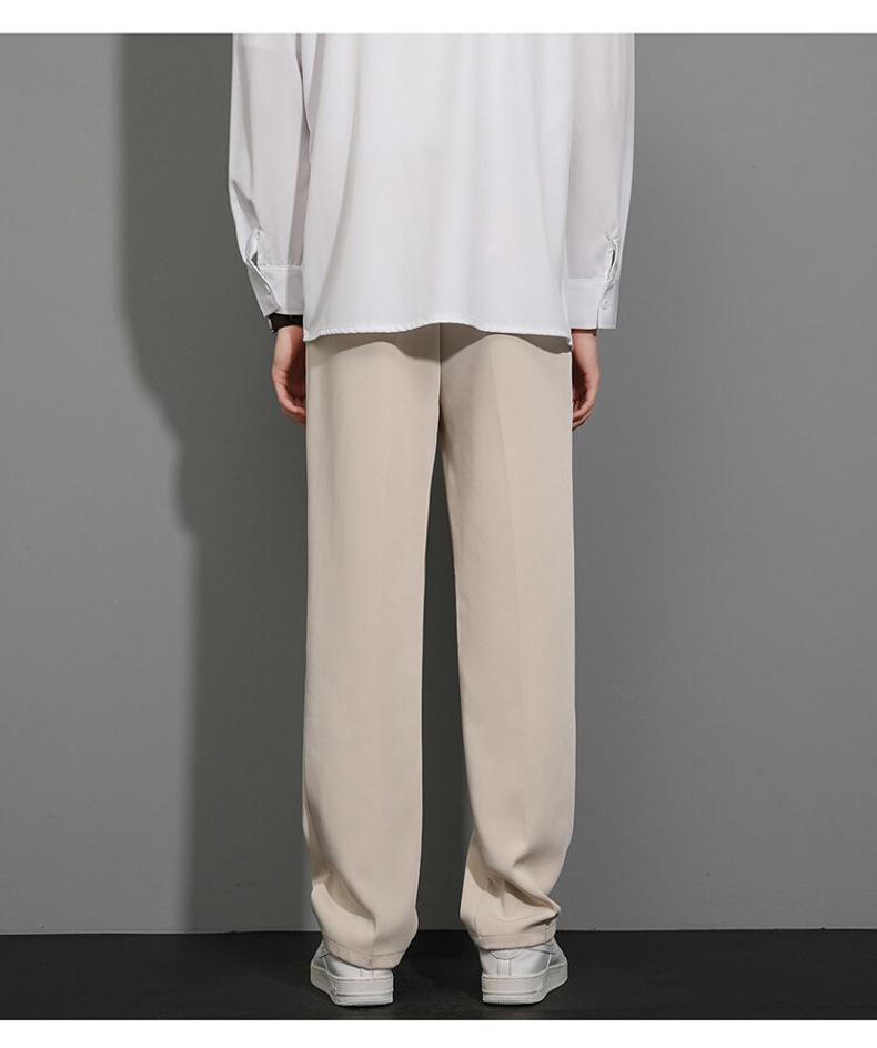 Summer Ice Silk Straight Leg Pants