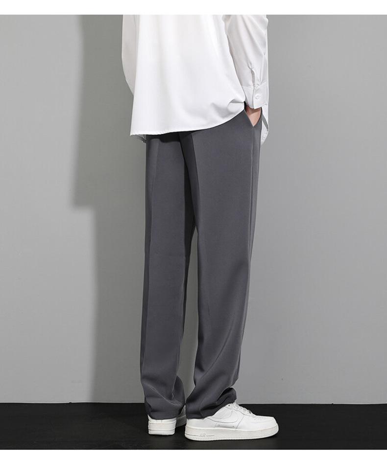 Summer Ice Silk Straight Leg Pants