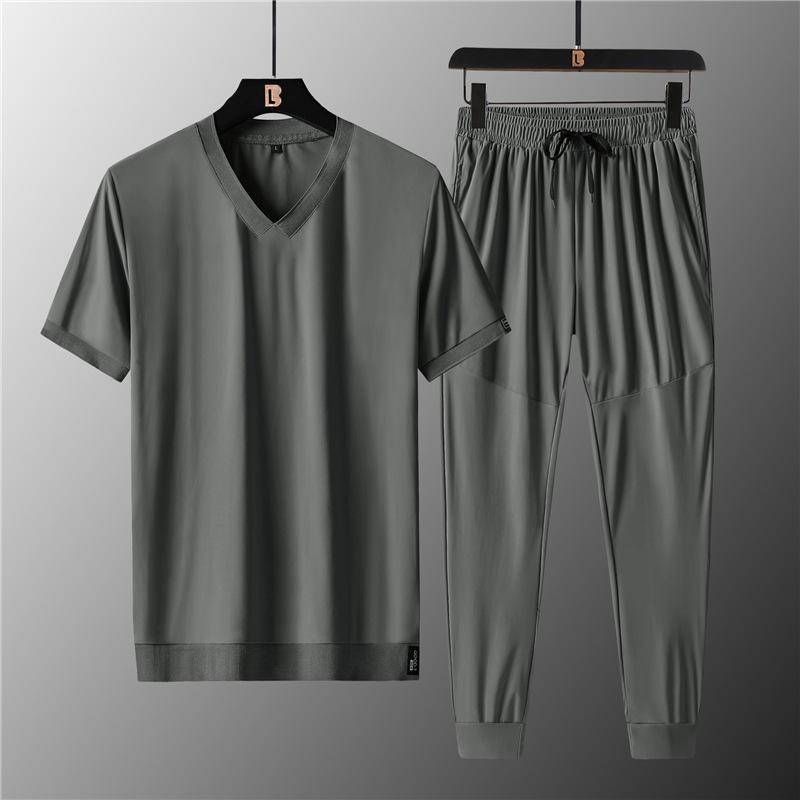 Men's Luxury Casual Ice Silk Suit