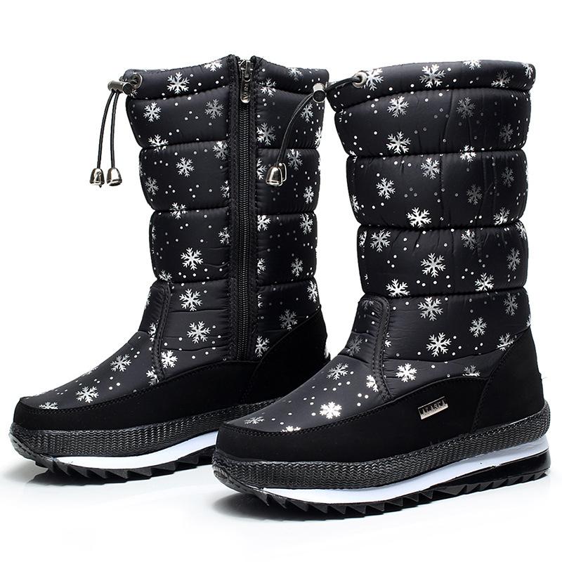 Women's Premium Waterproof Faux Fur Non-slip Snow Boots