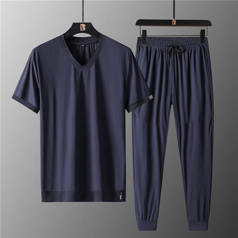 Men's Luxury Casual Ice Silk Suit
