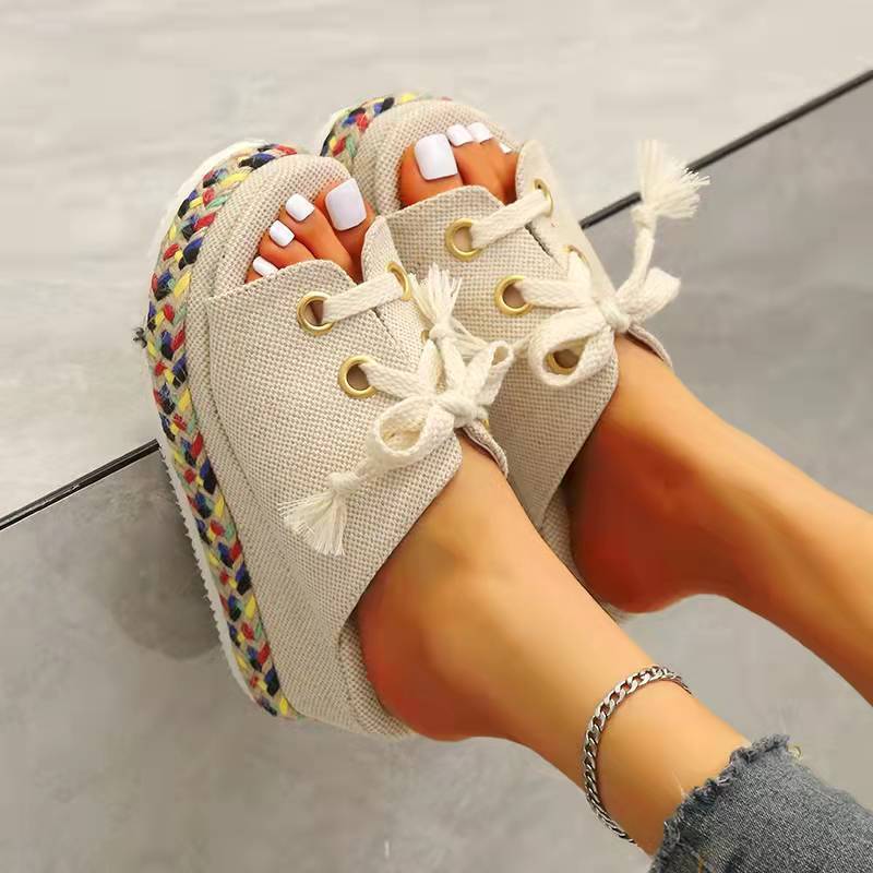Dream Kaleidoscope Lace-up Sandals