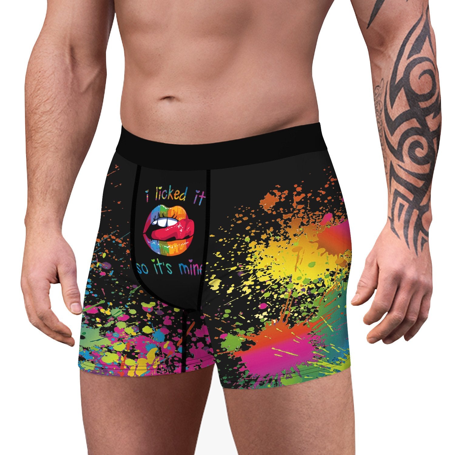 Men's Ice Silk Cow Print Boxer Briefs