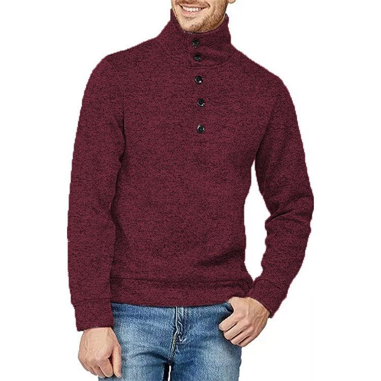 Men's Comfy Turtleneck Pullover Sweatshirt