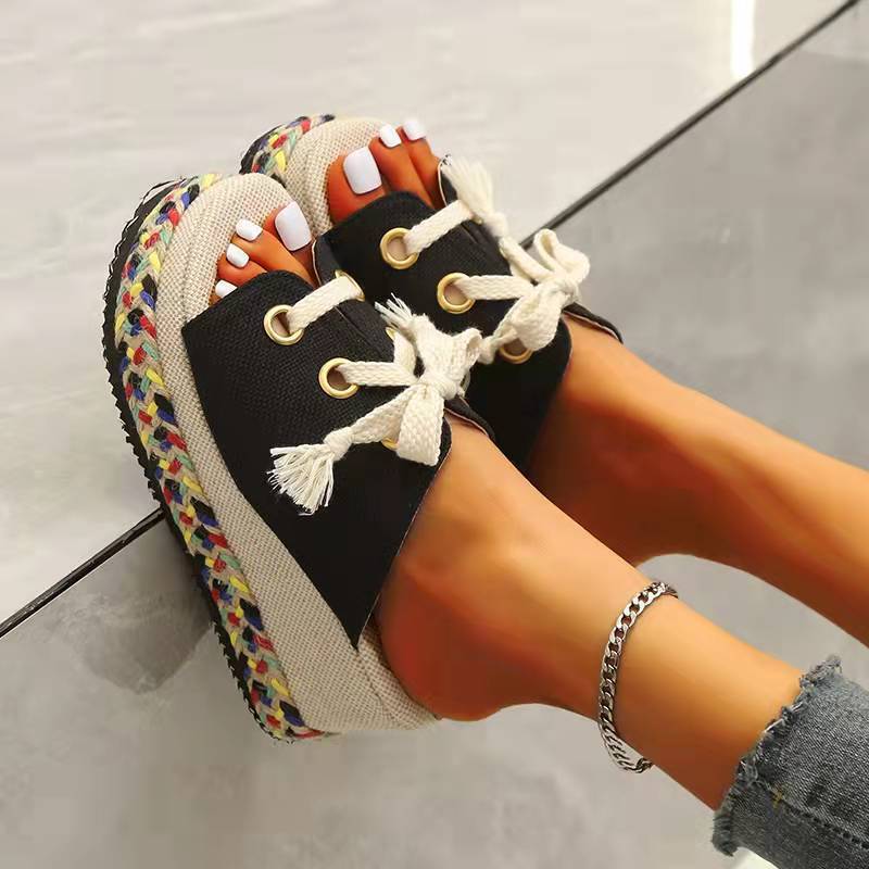 Dream Kaleidoscope Lace-up Sandals