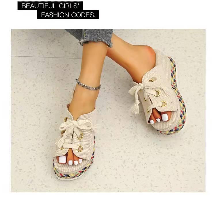 Dream Kaleidoscope Lace-up Sandals