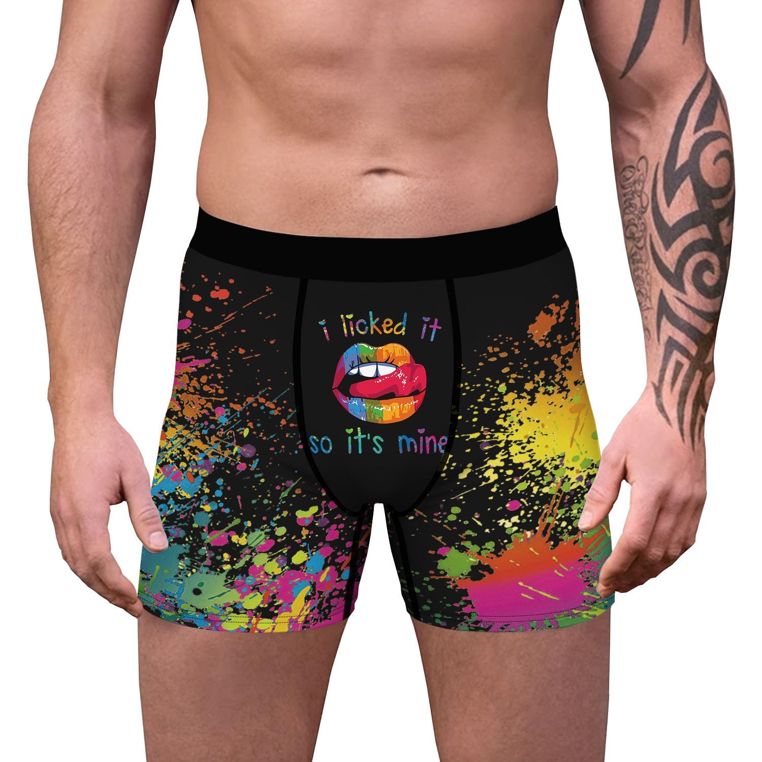 Men's Ice Silk Cow Print Boxer Briefs