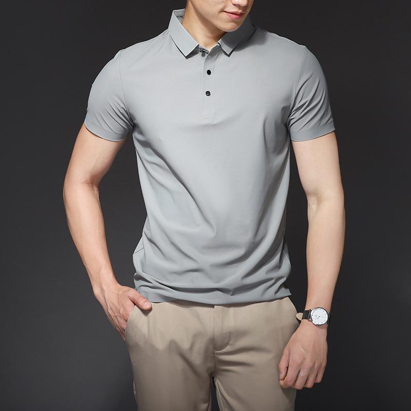 Men's Ice Silk Short Sleeve Polo Shirt
