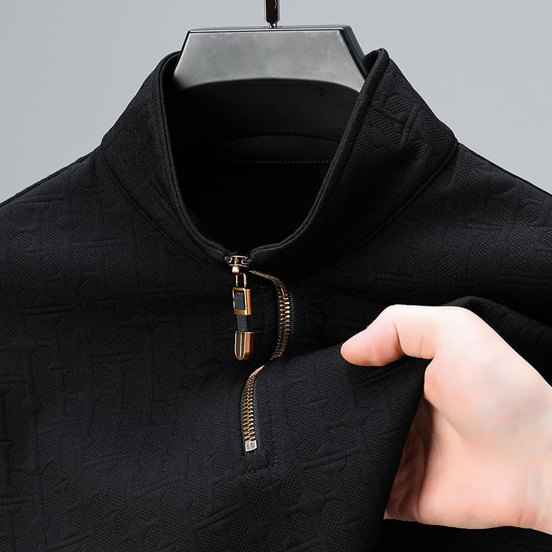 Men's Half Zip Casual Thin fleece Sweatshirt