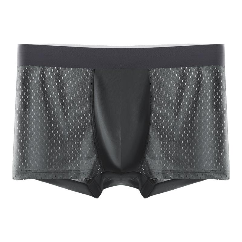 Men's Pure Color Basic Panties Boxers Underwear