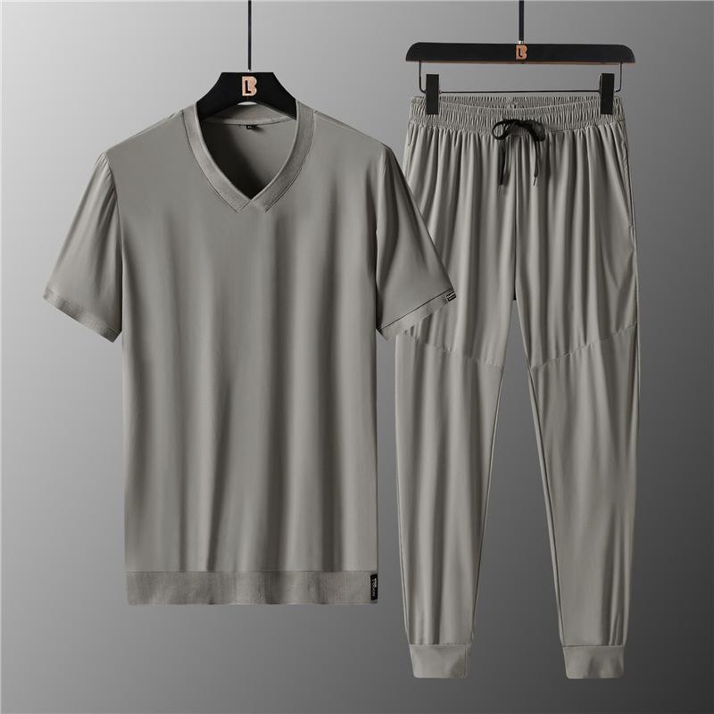 Men's Luxury Casual Ice Silk Suit