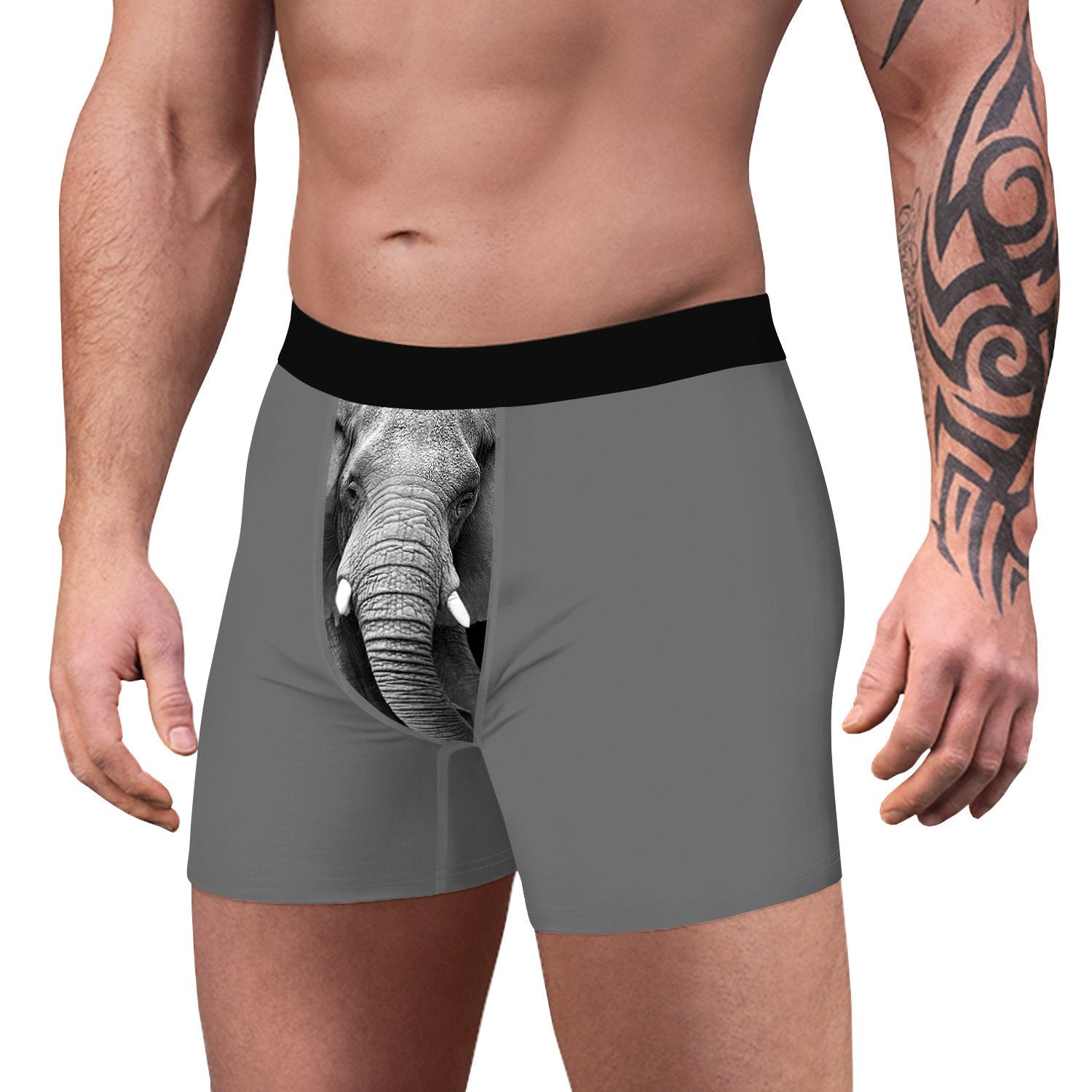 Men's Ice Silk Cow Print Boxer Briefs